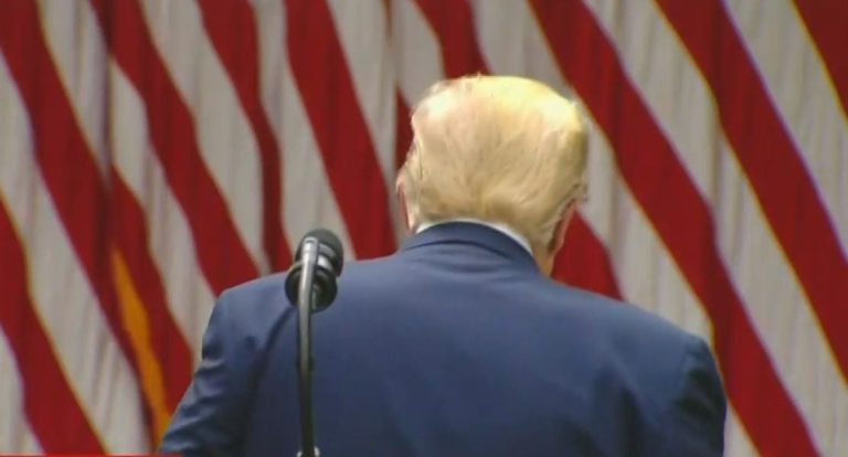 Bucear Trump canceló la conferencia de prensa para esconderse de la matanza económica