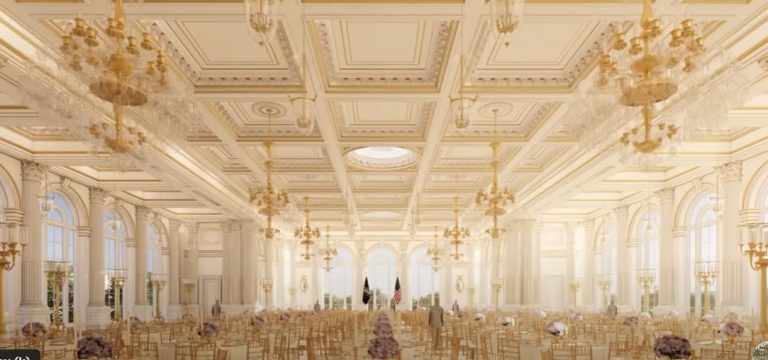 Los demócratas quieren recortar la financiación del salón de baile de Trump en la Casa Blanca