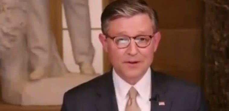 Mike Johnson promete que la presidencia de Trump terminará si los demócratas recuperan la Cámara de Representantes