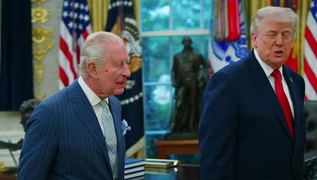 El rey Carlos rechazó a Trump, pero era demasiado estúpido para entenderlo